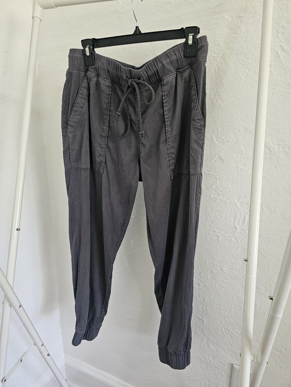 Women's Cloth & Stone Casual Drawstring Jogger Pants - Dark Gray